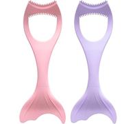 2pcs Silicone Eyeliner e Mascara Aid Strumenti per le donne, Eyeliner Applicatore Stencil Eye Makeup Shield, Rosa e Viola Eye Makeup Accessori per l'applicazione cosmetica precisa, può anche aiutare