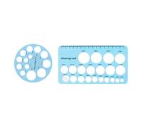 2pcs Silicone Nipplo Righello & Flangia Sizer Clear Millimetro Marcature per comfort di allattamento e corretto strumento di misurazione dell'alimentazione per bottiglie di bottiglie