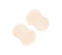 2Pcs Silicone Pelle Doppio Svasato Sella Piercing Gioielli Orecchio Barella Spine Carne Orecchino Lobo Calibro Più Scelte, Silicone, Senza pietra