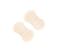 2Pcs Silicone Pelle Doppio Svasato Sella Piercing Gioielli Orecchio Barella Spine Carne Orecchino Lobo Calibro Più Scelte, Silicone, Senza pietra