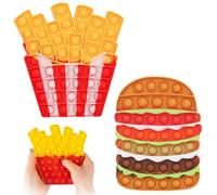 2pcs Silikon-Stressabbau-Spielzeug, Push Bubble Sensory Toy Silikon Popping Spielzeug Stress Relief Weihnachten Geburtstag Geschenk