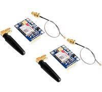 2pcs SIM800L V2.0 5V Wireless GSM GPRS MODULE Quad-Band with Antenna Cable Cap