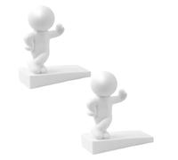 2PCS Simpatico Fermaporta Da Pavimento, 12,2x12cm ABS Decorativo Fermaporta, Design Antiscivolo Con Parte Inferiore A Forma Di Per Proteggere Il Pavimento