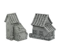 2pcs simulazione casa cinese ornamento giardinaggio bonsai paesaggio decor 2