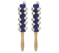 2Pcs Sleigh Bells Musical Percussioni Campane 21 Manico In Legno Stick Shaker Per Vacanze Matrimonio Compleanno Facile Da Usare Manico In Legno Slitta