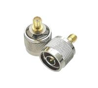 2Pcs SMA Femmina Jack A N Spina Maschio Adattatore RF Terminali del Cavo del Connettore Coassiale 50ohm