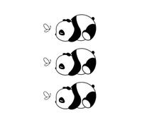 2Pcs Small Panda Waterproof Temporary Tattoos Stickers Body Art Fake Cute Tattoos For Men Women(003)