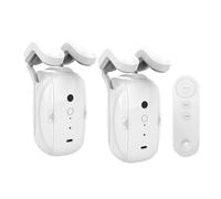 2PCS Smart Automatic Curtain Opener with Remote, Remote Controlled Electric Curtain Opener, Curtain Robot Motor for Roman Rod/I-Shaped/U-Shaped Curtain Tracks for Smart Living(A)
