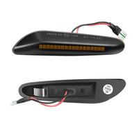 2PCS Smoke Lens Dynamic Flowing LED indicatore di direzione laterale luce lampeggiante lampada per BMW E90 E91 E92 E93 E60 E87 E82 E46