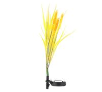 2pcs Solar Powered Prato inglese Simulated Wheat Lights Garden Steke Light