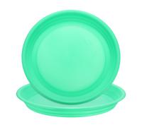 2pcs Sottovaso Plastica 26cm Rotondo per Fiori, Verde