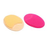 2Pcs Spa Silicone Beauty Wash Pad Scrub Pulizia Pad Lavaggio Viso Esfoliante Spazzola Detergente Strumento