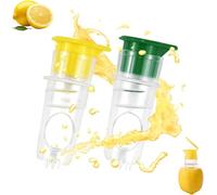 2PCS Spremi Limone, Mini Spremi Lime, Spremiagrumi Manuale con Beccuccio, Versatore di Limone, Spremiagrumi a Mano, Spremiagrumi al Limone per Spremitura Limone, Mandarino, Arancia
