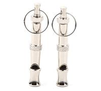 2pcs Stainless Steel Ultrasonic Training Bird Whistles For Adults,Portable Trainer Training Tool Feeding Helper,For Dog Birds Pigeons Parrot