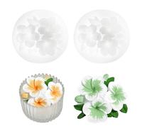 2PCS Stampi in Silicone per Candele, Fiori stampi per candele, Stampi per candele 3D, Stampo in silicone a forma di fiore 3D, per Candela in Silicone fai da te Stampi, Decorazioni Natalizie