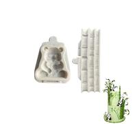 2PCS Stampo silicone, Stampo silicone Panda, Stampo Bambù, per decorare torte, cupcake, cioccolato e dolciumi.