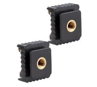 2Pcs Standard Mount Hot Shoe a 1/4 Filettatura Freddo Hot Shoe Adattatore per Fotografia Lampeggiante Treppiede Photo Studio Accessorie