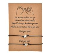 2Pcs Star Bracciale Coppia Bracciale Abbinato Braccialetto Fatto a Mano Coniuge Catena a Mano Amicizia Brace Pizzo Gioielli Regolabili Coppia Gioielli Regalo di Laurea Accessori