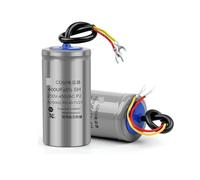2Pcs Starting Capacitor 450V 50/75/100/150/200/250/300/350/400UF electronic starter Starting Capacitor electronic starter Run MQXFCZUX(250UF Gray)