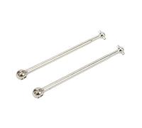 2Pcs Steel CVD Driveshaft for 1/7 RC Car | Enhanced Force Transmission | Front/Rear Drive Shaft Upgrade | Sturdy & Tough (Silver)