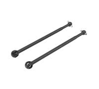 2Pcs Steel CVD Driveshaft for 1/7 RC Car | Enhanced Force Transmission | Front/Rear Drive Shaft Upgrade | Sturdy & Tough (Black)