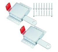 2pcs Steel Garage Door Locking Slide Latch, Heavy Duty Lock Essential Kit For Most Doors Per Porte