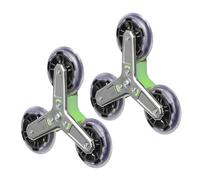 2pcs Steel Shopping Cart Wheel Triangle Designs Stair Climbing Cart Upgrades For Enhances Stability On Stair Stable Trolley
