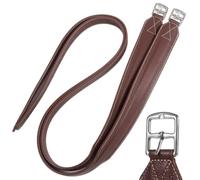 2PCS Stirrup Leather with Strong Nylon Core for Equestrian Riding Wide Body English Leathers Per Equestre(58 inches)