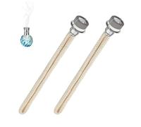 2Pcs Stoppino Lampada Catalitica, Lampade Olio Stoppino Ricambio Stoppino Bruciatore Cotone Naturale Profumato Stoppini per Lampada Olio Fragranza Bruciator per Lampade Berger (Silver 18)