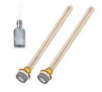 2Pcs Stoppino Lampada Catalitica, Lampade Olio Stoppino Ricambio Stoppino Bruciatore in Cotone Naturale Profumato Stoppini per Lampada ad Olio Fragranza Bruciatore Lampada per Lampade Berger (Oro)