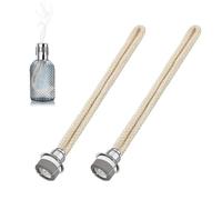 2Pcs Stoppino Lampada Catalitica, Lampade Olio Stoppino Ricambio Stoppino Bruciatore in Cotone Naturale Profumato Stoppini per Lampada ad Olio Fragranza Bruciatore Lampada per Lampade Berger (Argento)