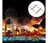 2pcs Straw Voodoo Dolls Spooky Trick Trick Toys Novelty Toys (colore casuale)