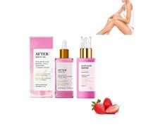 2Pcs Strawberry Vanilla After Shave Oil & After Shave Serum for Smooth Skin, Vanilla Scent, Soft Serve After, Ingrown Hairs & Dryness