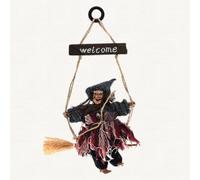2pcs strega scopa costume decorazioni appendere scopa paglia accessorio
