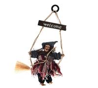 2pcs strega scopa costume decorazioni appendere scopa paglia accessorio
