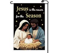 2Pcs Striscione Christmas Santa Jesus Is The Reason