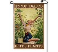 2Pcs Striscione It’S Not Hoarding If It'S Plants Funny Vintage