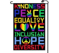 2Pcs Striscione Pride Kindness Peace Equality Love Inclusion Hope Diversity