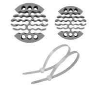 2Pcs Strumento di Gestione dei Cavi 30 Reti Filo Pettini per Cavi Organizzazione Kit con Elementi di Fissaggio Compatto Cavo Organizzazione Supporto Cavo