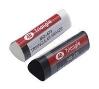 2Pcs Studente Triangolare Eraser Set Gomma Comoda Grip Cancellazione per Esami Compiti a Casa Eraser Studente Esame
