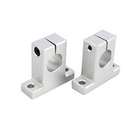 2pcs Supporto per guida lineare SK16 16mm, Guida per albero lineare per guida, Supporto verticale per asse ottico XYZ Tavolo CNC