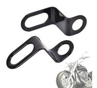 2Pcs Supporto per Indicatore di Direzione Posteriore, Staffe Ammortizzatori per Luci di Segnalazione, Supporti per Luci di Svolta Accessorio frecce moto (Nero/6.2cm)