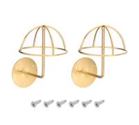 2Pcs Supporto per , Porta per Parrucche Testa Esposizione, Oro Rosa