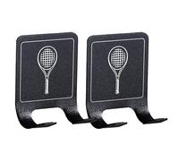 2PCS Supporto Racchetta Tennis, Rastrelliera Per Racchette Da Parete, Porta Racchette Da Tennis, Porta Racchetti Da Parete, Gancio Per Racchetta Da Badminton Per Garage, Camera Da Letto, Palestra