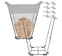 2PCS Supporto Sacco della Spazzatura,Supporto per Sacchi Giardinaggio,Supporto Sacchi per rifiuti da giardino,per Sacco della Spazzatura Organizzatore,per Sacco della Spazzatura da Campeggio(114-170L)
