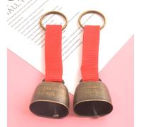 2pcs Survival Loud Bear Bell Durable Metal Cowbell Compatible with Emergency Situations Crisp And Bright Sound To Ensure Safety Compact