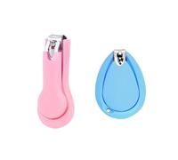 2Pcs Tagliaunghie per Neonati e Bambini, Forbici per Unghie Bambini Cura delle Unghie e Manicure, Impugnatura Larga ed Ergonomica