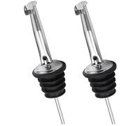 2pcs tappi bottiglie vino,tappi per bottiglie di vino,metal pour,metal pour barman,tappo vino,tappo bottiglia vino,tappo vino sottovuoto,dosatori per cocktail,per la conservazione di champagne e birra