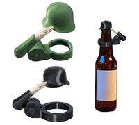 2PCS Tappi per Bottiglie,Divertenti Tappi per Bottiglie di Birra,Soldato Saluta Casco Bottiglia Birra,Riutilizzabile,per Birra,Bevande