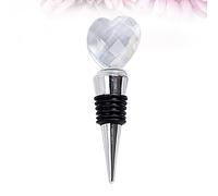 2PCS Tappo per vino Tappo per vino in cristallo a forma di cuore Tappo per